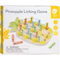 Classic World houten verbindingsspel ananas - educatief speelgoed 21-delig.