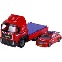 Cavallino Toys Brandweervrachtwagen en Brandweerauto, Schaal 1:16