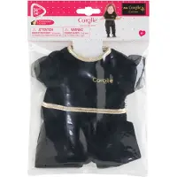Corolle poppen jumpsuit zwart velours 36cm - chique poppenkleding.