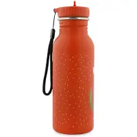 Trixie Drinkfles - Mr. Parrot - RVS Waterfles voor kinderen - 500ml - Lekvrije Fles - Rood - Papegaai