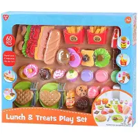 Playgo Play speelgoed eten lunch en snacks speelset - 60-delig - speelgoedset.