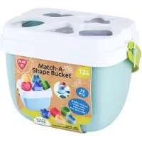 Playgo Play vormenstoof biobased speelgoed - educatief sorteerdoosje 12-delig.