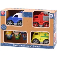 Playgo Hulpdienst Voertuigen met Figuren Speelset - 6dlg.