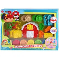 Playgo Play boerderij kleiset - creatieve speelset met 8 kleipotjes.