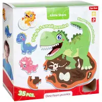 Toi-Toys Little Stars Foam Vloerpuzzel Dino, 36st.