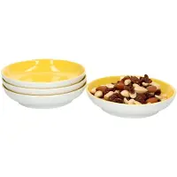 Ritzenhoff & Breker Set van 4 kommen 13cm plat geel Doppio - Ritzenhoff 64308