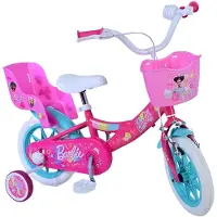 Volare Barbie Kinderfiets - Meisjes - 12 inch - Roze - Twee Handremmen