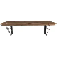Clayre & Eef Wandplank 105x35x35 cm hout metaal