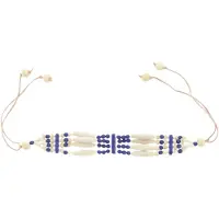 Behave – Choker dames sieraden – Boho stijl – Blauw Ibiza look