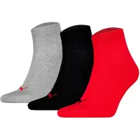 Puma Sneakersokken met logo in set van 3