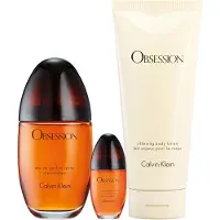 Calvin Klein Obsession EDP 100 Ml + Body Lotion 200 Ml + Eau De Parfum 15 Ml For Women Three Piece Gift Set