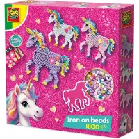 SES Creative Unicorn Strijkkralen met Eenhoorn Legbord - 1800 Stuks - Voor Meisjes vanaf 5 Jaar - Knutselen - Schoencadeautjes Sinterklaas