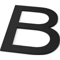 Geroba Letter B Model: Huisletter Staal