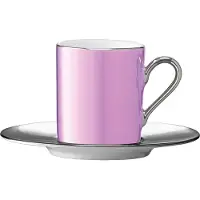LSA International Koffiekop L.S.A. Palazzo en Schotel Pink 100 ml