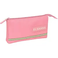 Big Buy Cooking Pennenetui met 3 vakken El Ganso Marsala Roze 22 x 12 x 3 cm