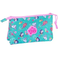 My Little Pony Pennenetui met 3 vakken My Little Pony Magic Roze Turkoois 22 x 12 x 3 cm