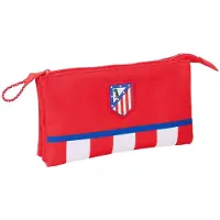 Atletico de Madrid Pennenetui met 3 vakken Atlético Madrid Rood 22 x 12 x 3 cm
