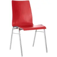 0 0 Kuipstoel 720, kegelvormige zitschaal, rood
