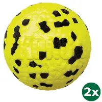 Kong reflex bal geel 2x 7x7x7 cm