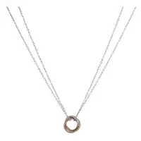 Go Dutch Label Collier 3 verschillende ring Silver N2291-1