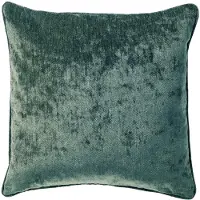 Dutch decor LEWY - kussenhoes 45x45 cm - glansvelours - Sagebrush Green - groen - met rits - zonder binnenkussen