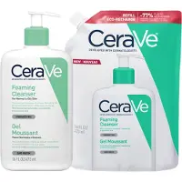 CeraVe Schuimende Reinigingsgel + Navulling - voor normale tot vette huid - 473ml