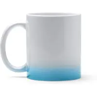 Roly 15 stuks multi color sublimatiemok 350ml buitenzijde wit, gekleurde rand onderkant Wit - Blauw / Merk Stamina model Nevex