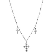 Go Dutch Label Collier kruizen zilver N2818-1