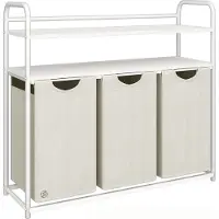 Equivera Wasmand 3 Vakken - Wassorteerder - Driedelige Wasmand - Organizer Kleding - Laundry Basket - Wasbox