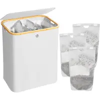 Equivera Wasmand 3 Vakken - Wassorteerder - Driedelige Wasmand - Organizer Kleding - Laundry Basket - Wasbox