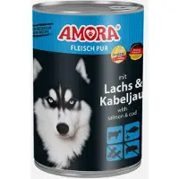 Amora Hondenvoer 6x400g - Zalm & Kabeljauw