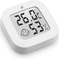 Equivera Huisthermometer - Kamerthermometer - Binnenshuis - Digitale Thermometer - Hygrometer