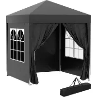 4Goodz Outsunny partytent 2x2 m opvouwbaar met 4 zijwanden -