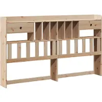 vidaXL Hoofdbord met opbergruimte 180 cm massief grenenhout