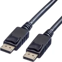 Value DisplayPort kabel - versie 1.2 (4K 60Hz) - halogeenvrij (LSZH) en UL gecertificeerd / zwart - 1,5 meter