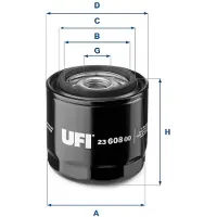 Ufi 23.608.00 Oliefilter
