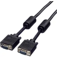 Roline SVGA High Quality Kabel met ferrietkernen + DDC, HD15M/M, 15pins, 20 m