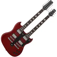 Gear4Music Brooklyn Double Neck Guitar by
