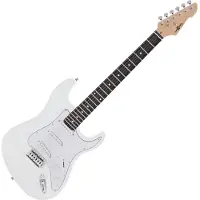 Gear4Music LA Elektrische Gitaar van Wit
