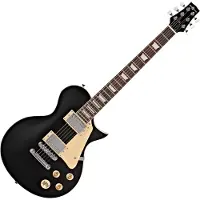 Gear4Music New Jersey Elektrische Gitaar van Zwart