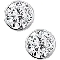 Trendjuwelier huiscollectie TFT Oorknoppen Zirkonia Zilver Gerhodineerd Glanzend