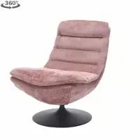 Tower Living Draaifauteuil Marano - Roze Stof - 100x77x95cm