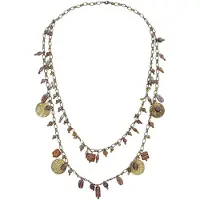 Behave – Gelaagde damesketting – Boho vintage look – Goudkleur glas