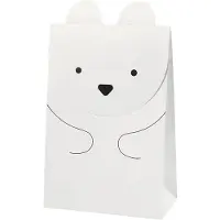 Creativ Company Papieren zakken, h: 18 cm, afm 6x12 cm, 6 stuks, wit