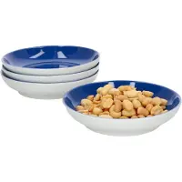 Ritzenhoff & Breker Set van 4 platte kommen 13cm indigo blauw Doppio - Ritzenhoff 64254