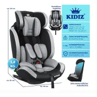 Kesser KIDIZ Autostoel Driehoek Premium Kinderzitje Autostoeltje | Autostoelschaal | 9 kg - 36
