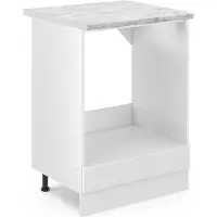 Vicco R-Line Ovenombouwkast – 60 cm, WB Marmer Wit Landhuis
