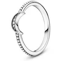 Pandora Dames Crescent Moon Beaded Ring - Maat 48