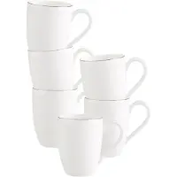 Villeroy & Boch Becher mit Henkel Anmut Platinum No. 1 300 ml Set van 6