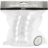 Creativ Company Decoballen met Opening 8 cm, Transparant 5 stuks